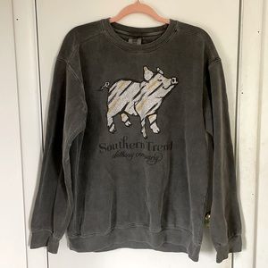 Comfort Colors Southern Trend Medium Gray Sweatshirt